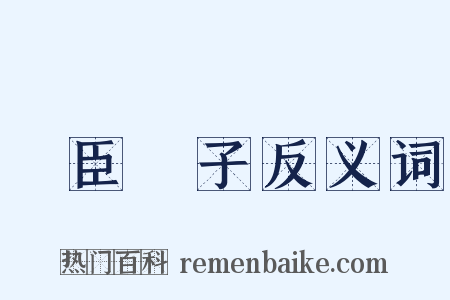 亂臣賊子反义词是什么意思的图片